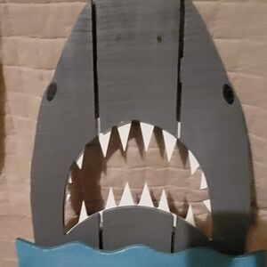 Gray Shark Wall Decor